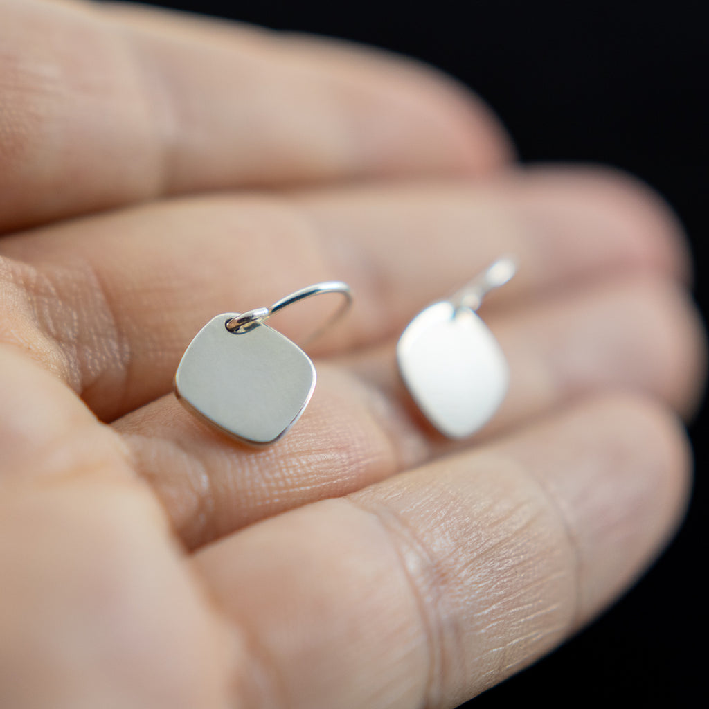 Small Bennu sterling silver earrings