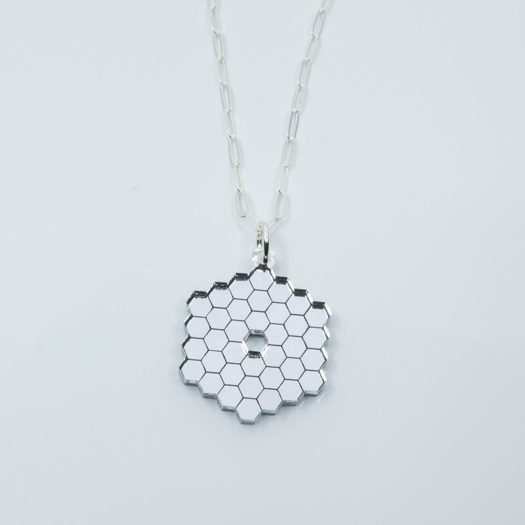 Keck Observatory silver chain necklace