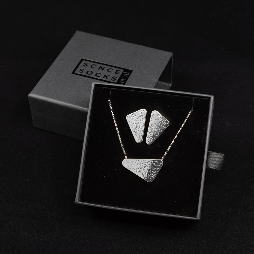 Europa Clipper Vault Plate necklace - Sterling Silver