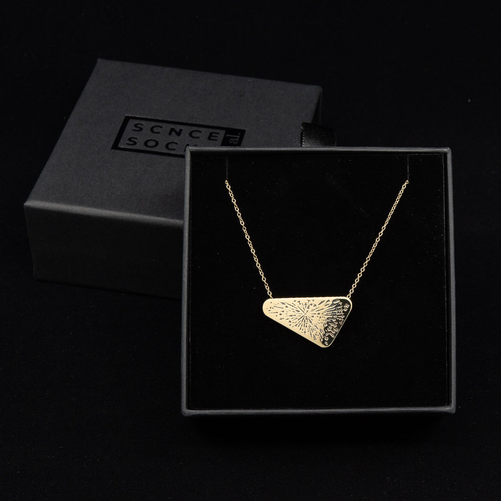 Europa Clipper Vault Plate necklace - 14K Gold