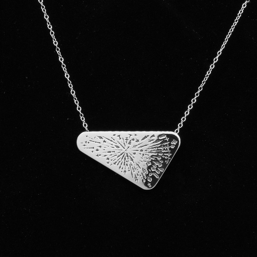 Europa Clipper Vault Plate necklace - Sterling Silver