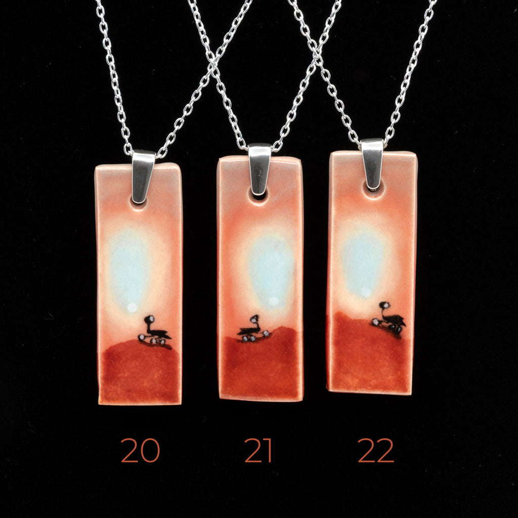 AH Spirit & Opportunity ceramic necklace