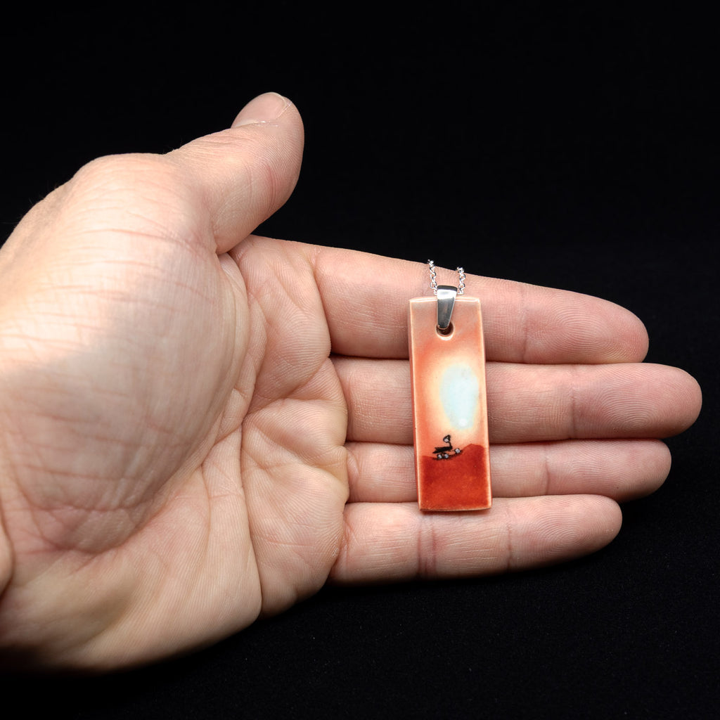 AH Spirit & Opportunity ceramic necklace