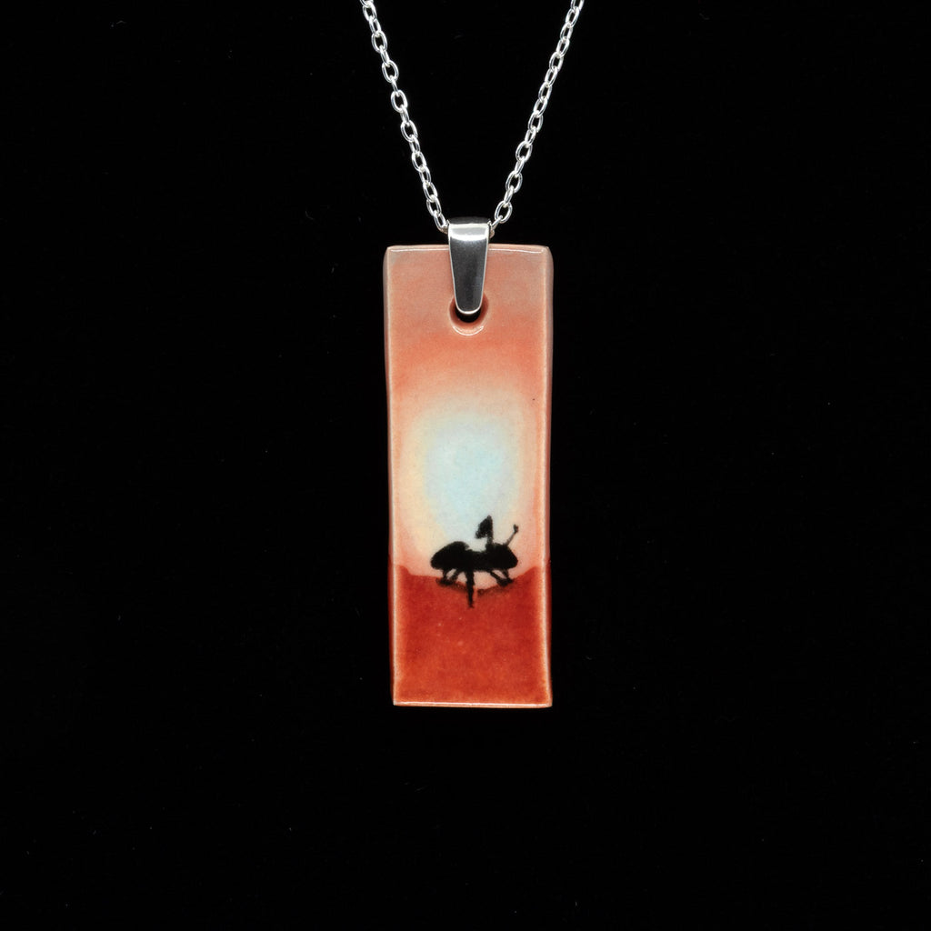 AH InSight and Viking landers ceramic necklace