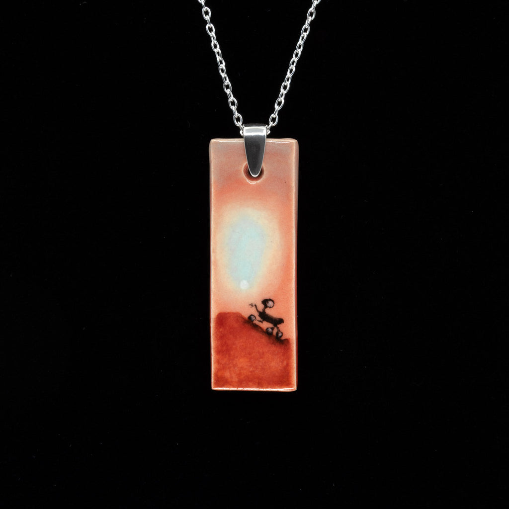 AH Curiosity rover ceramic necklace