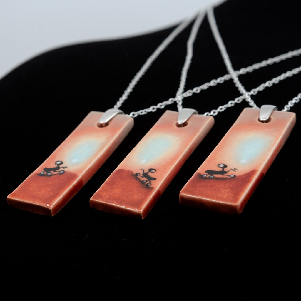 AH Curiosity rover ceramic necklace