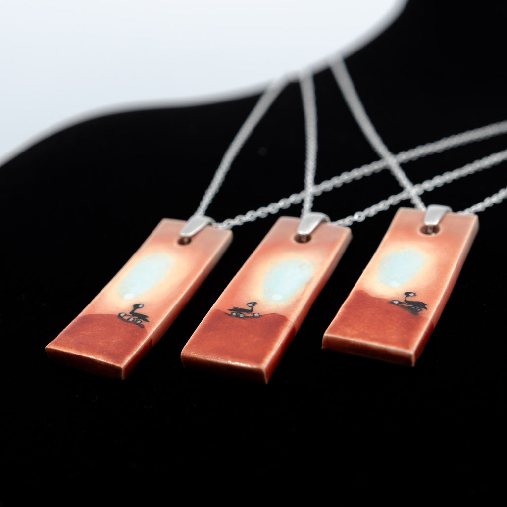 AH Spirit & Opportunity ceramic necklace