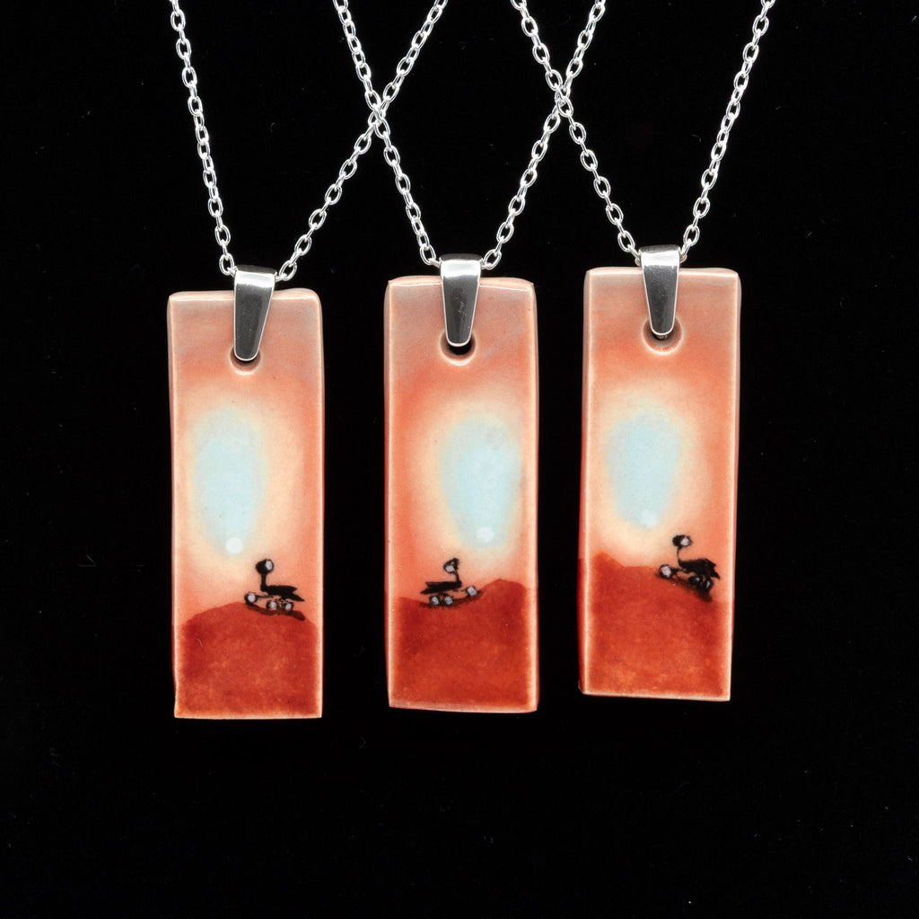 AH Spirit & Opportunity ceramic necklace