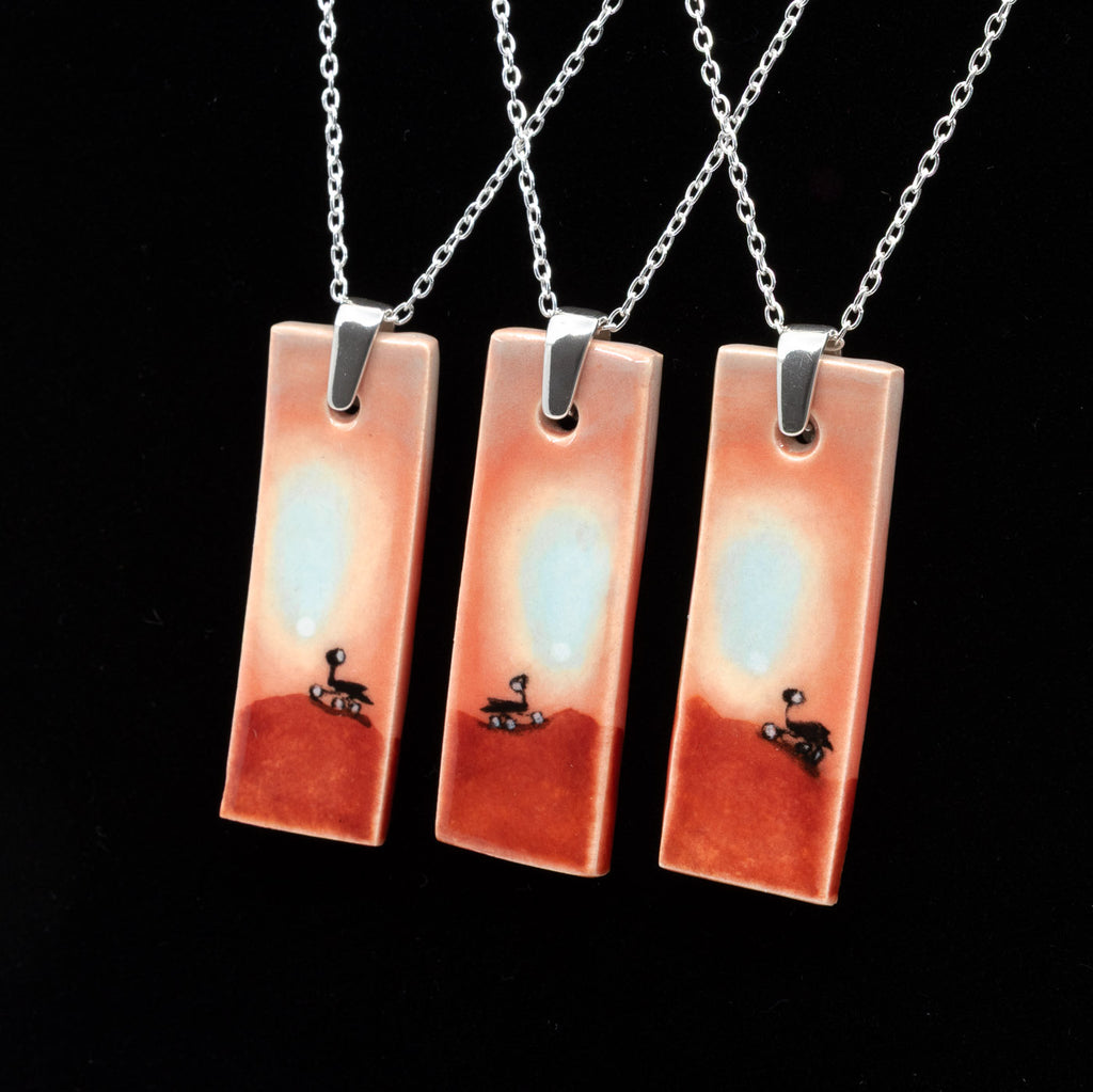 AH Spirit & Opportunity ceramic necklace