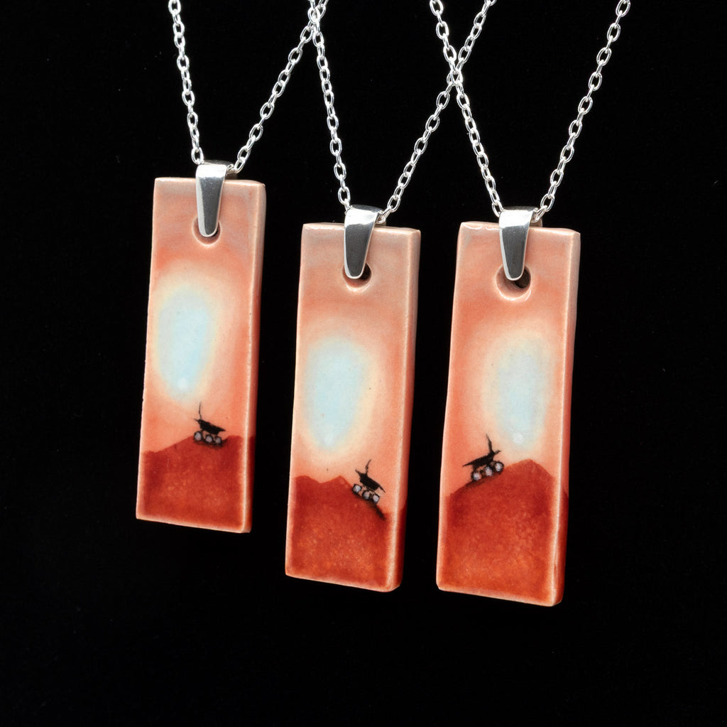 AH Sojourner rover ceramic necklace