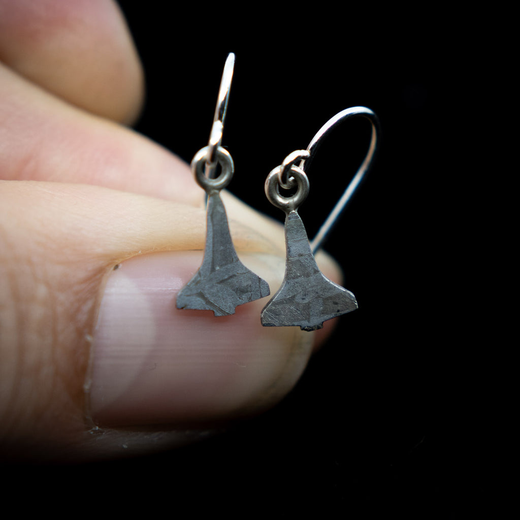 Space Shuttle meteorite earrings