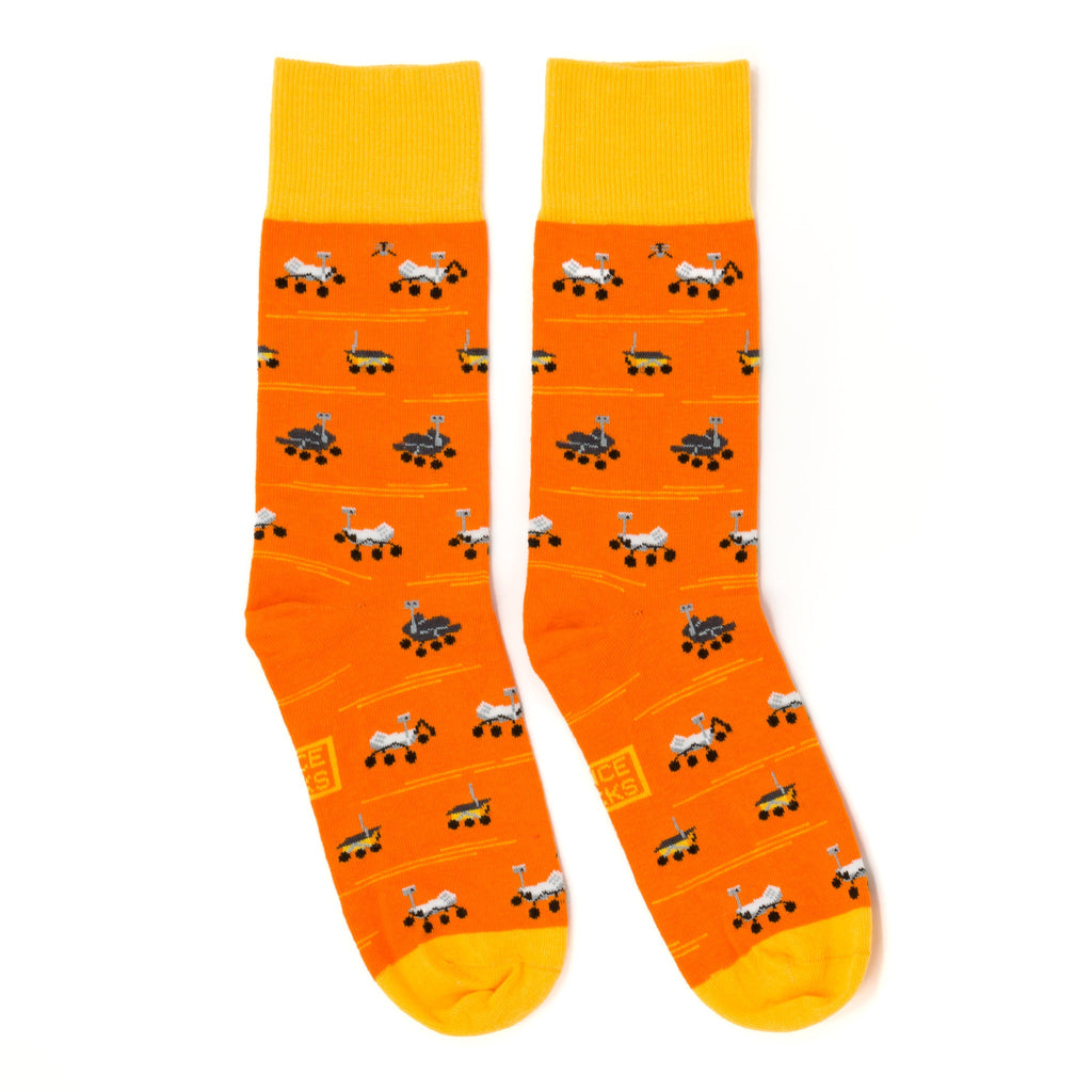 orange space socks